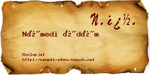 Némedi Ádám névjegykártya